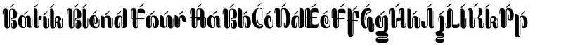 Batik Blend Four font