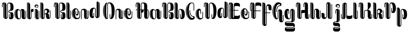 Batik Blend One font