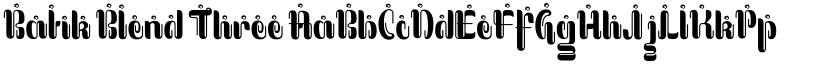 Batik Blend Three font