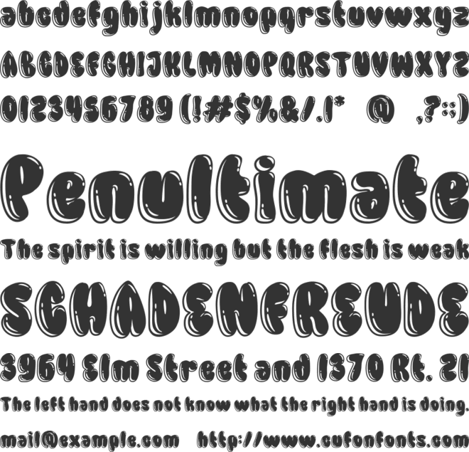 Airy Wonders font preview