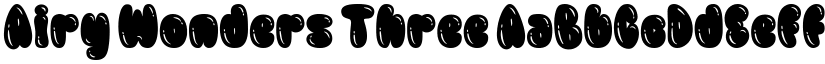 Airy Wonders Three font