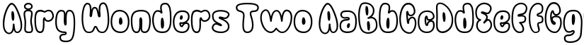 Airy Wonders Two font
