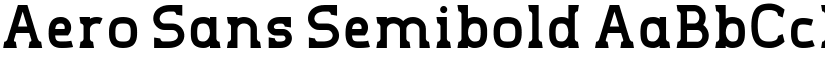 Aero Sans Semibold font