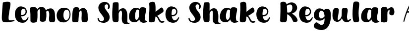 Lemon Shake Shake Regular font