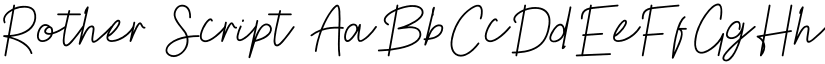 Rother Script font