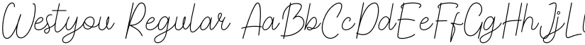 Westyou Regular font