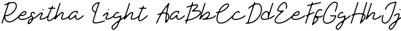 Resitha Light font