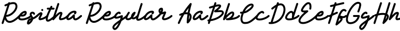 Resitha Regular font