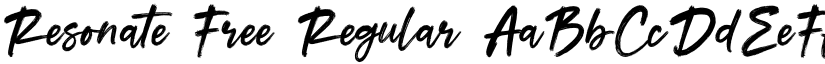 Resonate Free Regular font