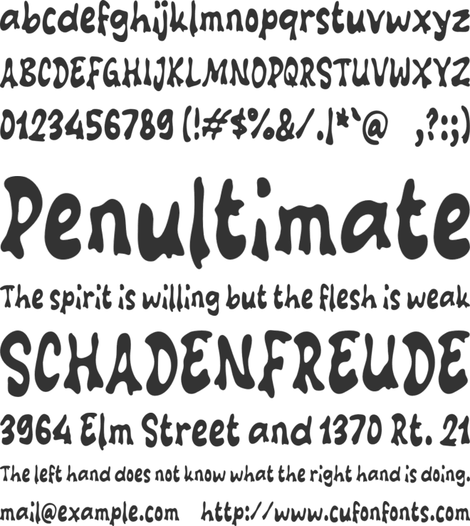 M Mandir font preview