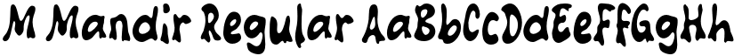 M Mandir Regular font