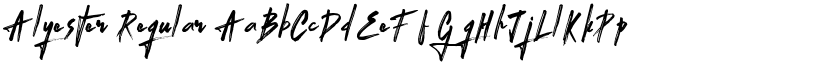 Alyester Regular font