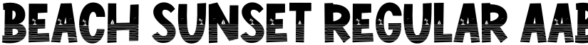 Beach Sunset Regular font