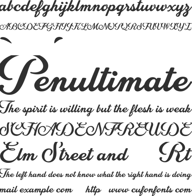 Costa Rica Personal Use font preview