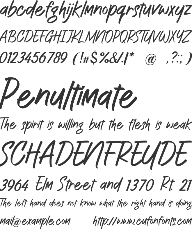 DominaUrbanite font preview
