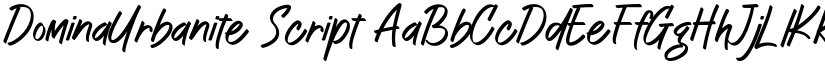 DominaUrbanite Script font