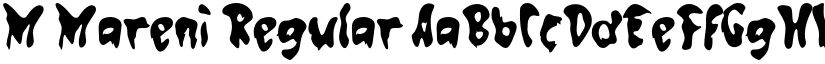 M Mareni Regular font