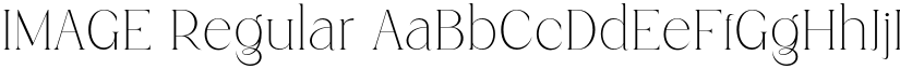 IMAGE Regular font
