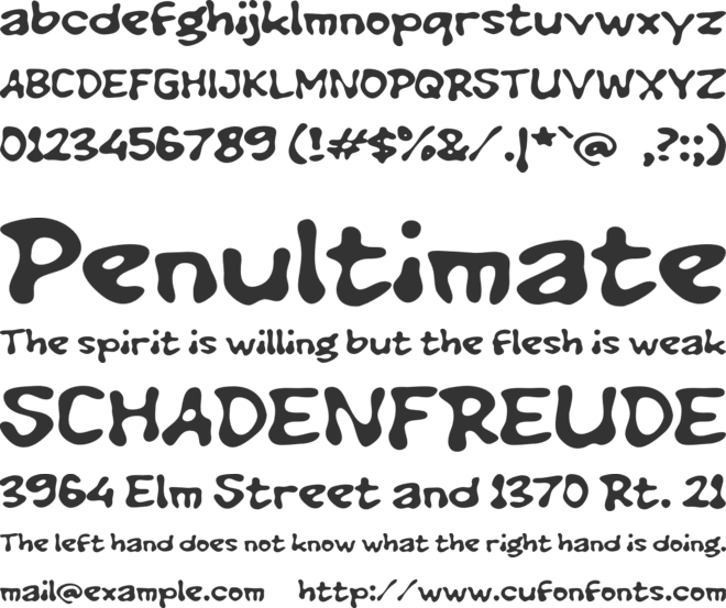 M Mollan font preview