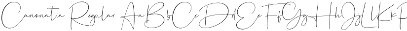 Canonatia Regular font