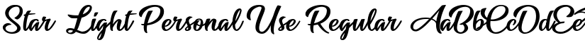 Star Light Personal Use Regular font