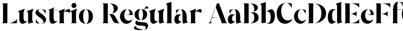 Lustrio Regular font