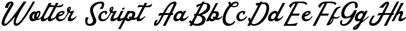 Wolter Script font
