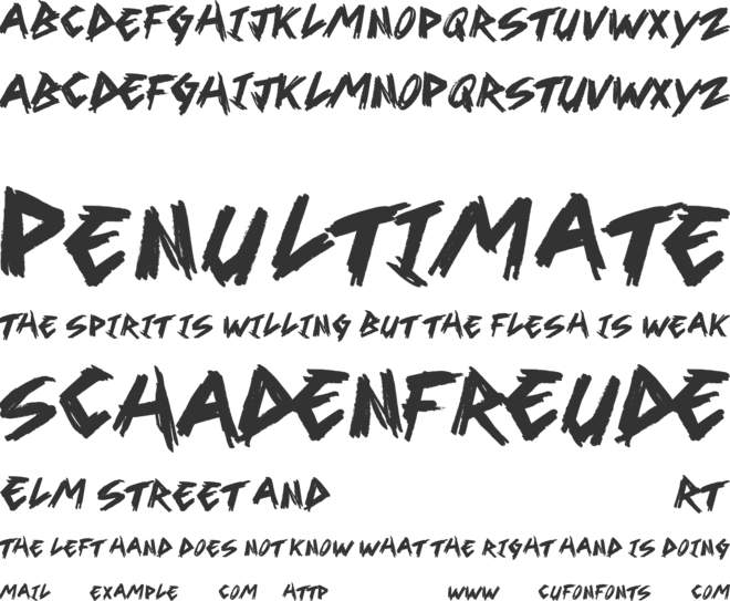 Ghetto Queen font preview