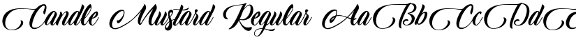 Candle Mustard Regular font