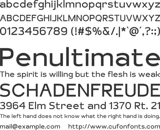 Kagins font preview