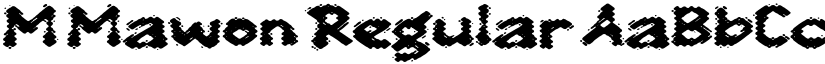 M Mawon Regular font