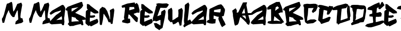 M Maben Regular font