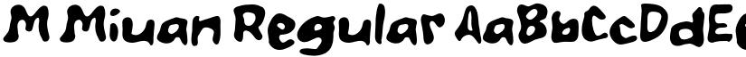 M Miuan Regular font