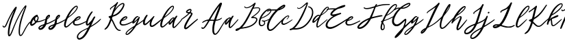 Mossley Regular font