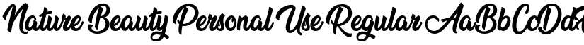 Nature Beauty Personal Use Regular font