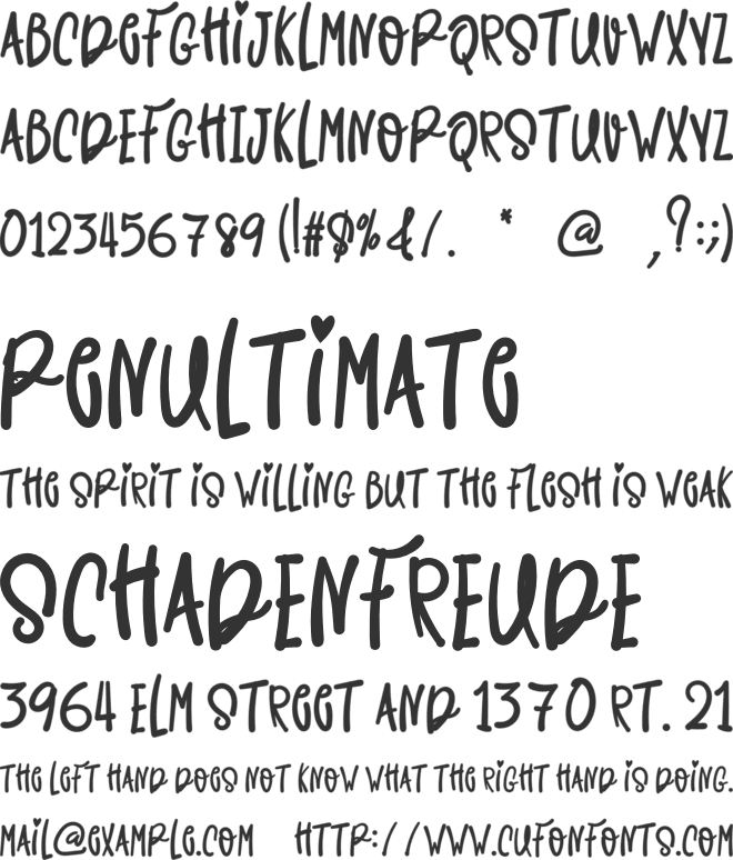 Holiday In Paris font preview