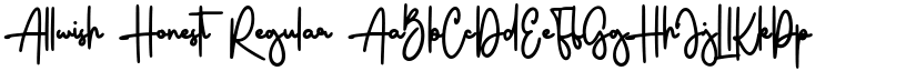 Allwish Honest Regular font