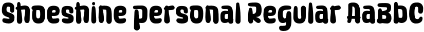 Shoeshine personal Regular font