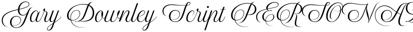 Gary Downley Script PERSONAL Regular font
