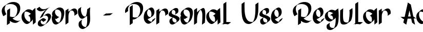 Razory - Personal Use font download