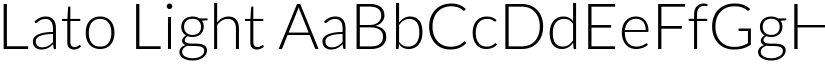 Lato Light font