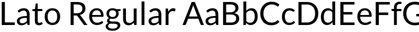Lato Regular font