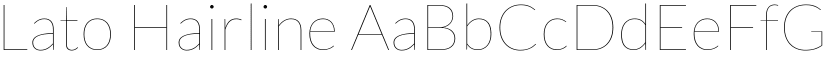 Lato Hairline font