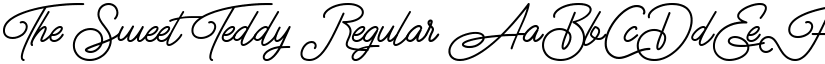 The Sweet Teddy Regular font