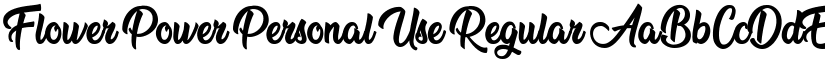 Flower Power Personal Use Regular font