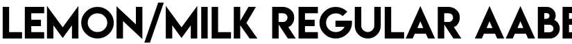Lemon/Milk Regular font