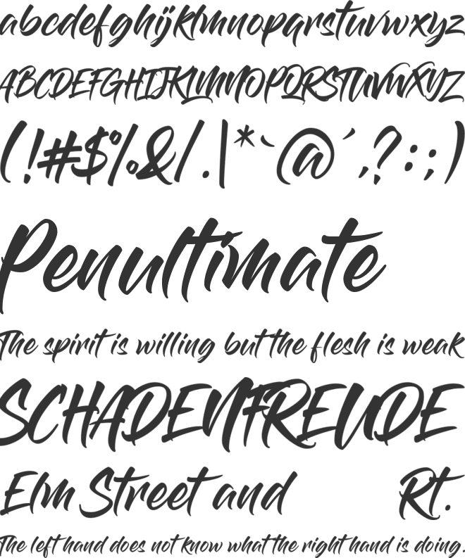 The Breakdown font preview