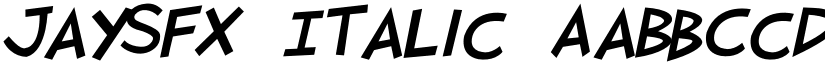 JaySFX Italic font