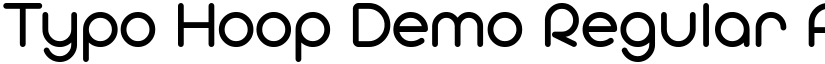 Typo Hoop Demo Regular font