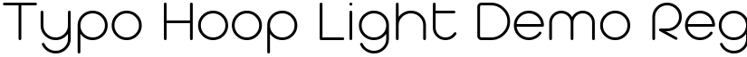 Typo Hoop Light Demo Regular font